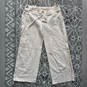 M UCF Beige Wide Leg Athletic Cream Sweatpants University of Central Florida